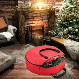 Foldable Christmas Tree Wreath Storage Bag Dustproof Cover Protect Waterproof Large-capacity Quilt Storage Bags Organize Tools