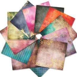24 Sheets Brilliant Life Craft Paper Pads Cutting Dies Art Background Origami Scrapbooking Card Making