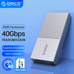Hubs ORICO Ssd NVMe SSD Enclosure 40Gbps PCIe3.0x4 Aluminum M.2 SSD Case Compatible with Thunderbolt 3 4 USB3.2 USB 3.1 3.0 TypeC