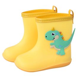 Boots Zzfaber Fashion Rainproof Kids Shoes Boys Cartoon Rain Boots Pvc Rubber Flexible Midcalf Waterproof Shoes Girls Rain Boots Soft