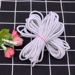 5 Yards/lot 1.5 2.0 2.5 3.0mm White Hight-Elastic Bands Spool Sewing Band Round Elastic Cord Diy Handmade Sewing Materials