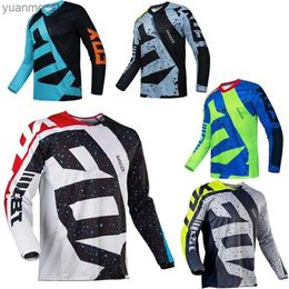 Cycling Shirts Tops 2024 Summer Breathable RANGER Jersey Motorcycle Off road Bicycle ATV Mountain Bicycle DH Mens Racing Long sleeved Shirt Y240410