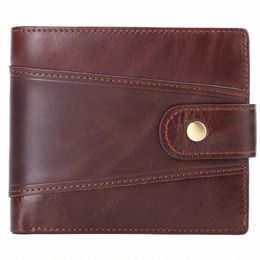 men's Wallet Rfid Vintage Genuine Leather Wallets for Men Credit Card Holder Purse Mey Bag Wallet Man 11kl#