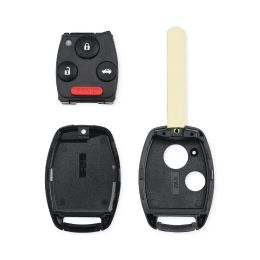 KEYYOU 2 Buttons Car Remote Key Case Shell Fob For Honda Accord Civic CRV Pilot