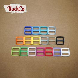 Retailing colorful high quality plastic Tri-Glid clasp side release for 25mm Webbing diy dog collar accessory buckle 17 colours