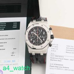Grestest AP Wrist Watch Royal Oak Offshore Vampire Black Plate Automatic Mechanical Mens Watch 26470ST.OO.A101CR.01