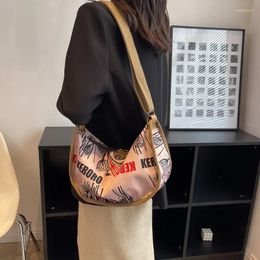 Totes Print Crossbody Bag Canvas Shoulder Student Leisure Ethnic Style Dumpling Bags Handbags For Women Designer