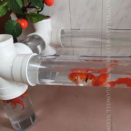 2pcs Length 25cm O.D16-110mm High Transparent Acrylic Tube DIY Aquarium Fish Tank Clear Glass Pipe Industry Clear Acrylic Pipe