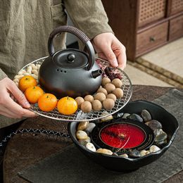 220V Electric Ceramic Stove Tea Cooking Pot Dessert Cooking Kettle Tea Party Red Wine Scented Tea Cooker Stove-boiled Tea Grill