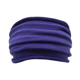 Sports Headbands Elastic Wide Headbands Women Girls Yoga Turban Headwrap Solid Soft Hairband Headwrap Sweat-absorbent Headscarf