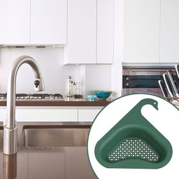 Sink Strainer Basket Corner Sink Filter Drain Net Bag Kitchen Strainer Basket Rack For Food Waste Mesh Leftover