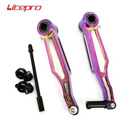 Litepro 412 Folding Bike V Brake Calliper Shoe Titanium-plating 108mm 82mm Aluminium Alloy V Brake