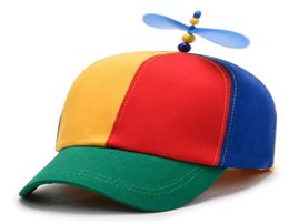 Ball Caps Bamboo Dragonfly Rainbow Sun Cap Funny Adventure Dad Hat Snapback Helicopter Propeller Design For Kids Boys Girls AdultB9935127