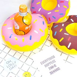 5-1pc Inflatable Drink Cup Holder Donut Beverage Glass Holders Stand Floating Coasters Swimming Pool Party Inflatable Toys