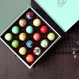 5Pcs/Lot Chocolate Paper Box DIY Gift Candy Box Christmas Wedding Party Candy Packaging Boxes For Gifts Party Favours