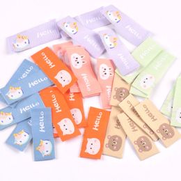 50Pcs Cute Animal "Hello" Letter Embroidery Cloth Labels For Kid DIY Garment DIY Crafts Supplies Sewing Accessories Tags c3503