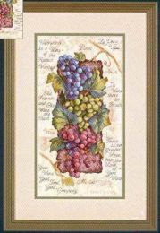 Amishop Top Quality Beautiful Lovely Counted Cross Stitch Kit Good Wine Grape Grapes Vine Plant Fruit Dim 13711