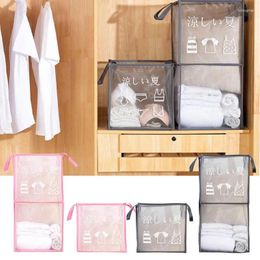 Laundry Bags Foldable Hamper Organizer Portable Mesh Basket Bedroom Room Clothes For Dirty