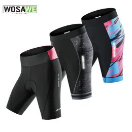 WOSAWE Women's Cycling Shorts With 5D Gel Padded Mountain Bike Short Pants Superelastic Shockproof MTB Road Racing Bicycle Short