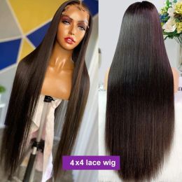 360 Full Lace Wig Human Hair Pre Plucked 30 40 Inch Straight Lace Front Wig For Women Brazilian 4x4 13x4 360 Hd Lace Frontal Wig