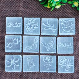 Handmade Soap Stamp, Flower Tree Leaves Pattern, Clear DIY, Natural Acrylic, Decorative, Soap Making Tools