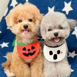 Pet Dog Collar Saliva Towel Cat Dog Hand-Woven Pet Accessories Pet Round Scarf Bib Dogs Pets Accessories for Cat Dog Halloween