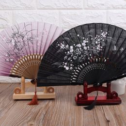 Chinese Retro Craft Hand Wood Fan Stand Display Base Holder Home Office Decor Room Desk Decoration