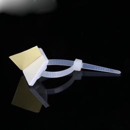 100PCS White Cable Base tie Mounts 20mmX20mm Self Adhesive Cable Wire Zip Tie Mounts Bases Wall Holder Fixing Seat Clamps