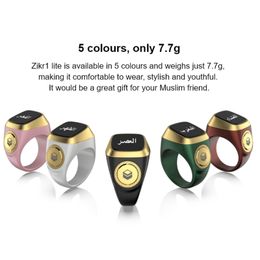 iQibla Zikr 1 Lite 0.49" OLED Display Electronic Digital Counter Prayer for Smart Counter Ring for Time Reminder Muslim