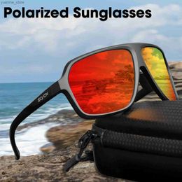 Outdoor Eyewear Scvcn Polarized Fishing Sunglasses Outdoor Sport Entertainment Glasses Outdoor Cycling Road Bike UV400 Protective Frame Glasses Y240410