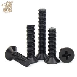 500/200/100/50/20 pieces M1 m1.2 m1.4 m1.6 M2.5 M3.5 M4 M5 small black cross pan head screw