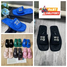 2024 Top Quality Luxury Slippers New Style Designer Sandals Womens Velvet material rhinestone tape GAI party Soft Room Slip-On Size 35-42 Free shipping