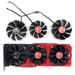 Pads 3pcs 75Mm 85Mm RTX3060 GPU Fan for Colourful RTX3060 Geforce RTX 3090 3080 Ti RTX3070 RTX 3060 Ti Graphics Card Fan