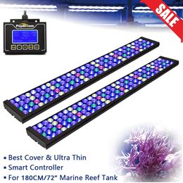 PopBloom-Aquarium LED Lighting, Marine Reef Light for Seawater Aquarium, Coral Tank Lamp, 150cm-200cm 72", Turing75, T75, 2Pcs