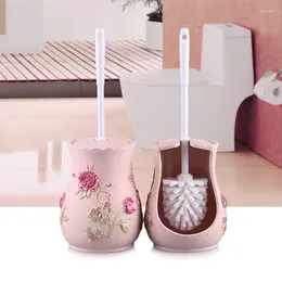 Bath Accessory Set Restroom Resin Cleaning Brushes European Bathroom Accessories Toilet Brush Household With Holder Floor-standing