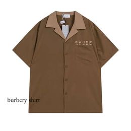 Polo Shirt Designer Polo Shirt Tshirt Mens Polos Men Po for Mens New Style High Quality Rhude Shirt S M L Xl 458