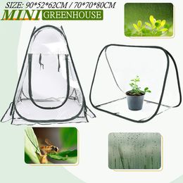 Pop-Up Greenhouse Cover for Outdoor Indoor Garden Planting Portable Mini Greenhouse Tent Gardening Potted Flower Plant Warm Room