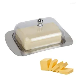 Plates Butter Dish With Cover Airtight Container Anti-leak Keeper Storage Refrigerator Tray