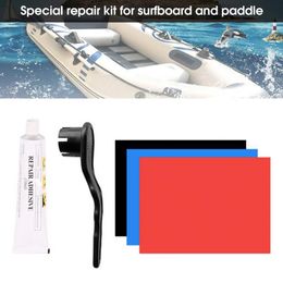 1 Set Boat Kayak Repair Patch Waterproof Patch Glue Rib Canoe Dinghy Maintenance Tools Paddle Board Repair Kit for Water Sports