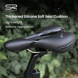 SELLE ROYAL Silica GEL Bicycle Saddle Rail Hollow Breathable Shock Absorbin Comfortable Men Women MTB Road Bike Seat Cushion