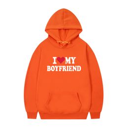I LOVE MY GIRLFRIEND Boyfriend hoodies women Korean style funny graphic y2k aesthetic clothes women anime sweatshirts