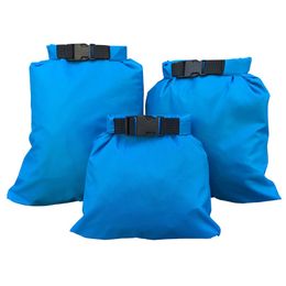 3PCS Waterproof Dry Bag Storage Pouch Rafting Canoeing Boating Kayaking Carrying Valuable Perishable Items 1.5+2.5+3.5L