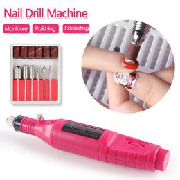 1 Set Professional Electric Nail Drill Machine Manicure Pen Pedicure File Polishing Tools Nail File Machine Kit