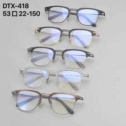 AA Sunglass Of The Dita Dita Tita Glasses Dtx418 the Pure Titanium High-end Mens Casual Myopia Matching Eyeglass Frame
