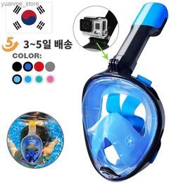 Diving Masks Professional Snorkeling Diving Mask Underwater Scuba Full Face Snorkel Mask Anti Fog Goggles for Kids Adult Swimming Equipment Y2404Y2404185OZV