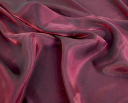 Gradient Color Mercerized Satin Fabric Imitated Silk Iridescent Material for DIY Making Hanfu Cheongsam Bridal By The Yard