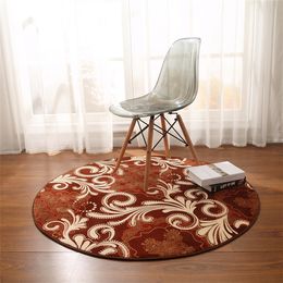 RULDGEE Thickened Coral Velvet Round Carpet Living Room Coffee Table Bay Floating Window Hanging Basket non-slip Yoga Floor Mat