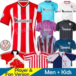 2023 2024 Club Bilbao Maglie da calcio Berenguer 23 24 Muniain Bilbao Athletic Williams Raul Garcia Villalibre J.Guerrero O. Santità Santenza Kit per bambini