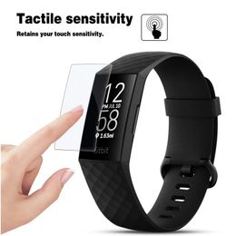 2pcs Protector Film For Fitbit Charge 5 film Full Coverage Anti-Bubble HD Clear Film For Charge 5/4/3/2 protective film