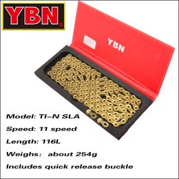 YBN bike chain 8/9/10/1/12 speed mountain road bike chain compatible with SRAM SHIMANO